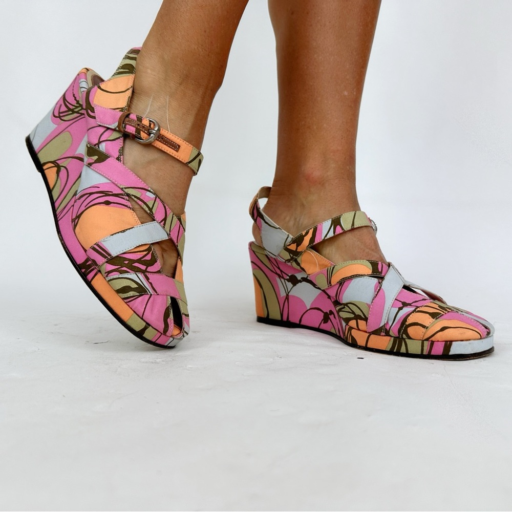 Marni fabric wedges 39